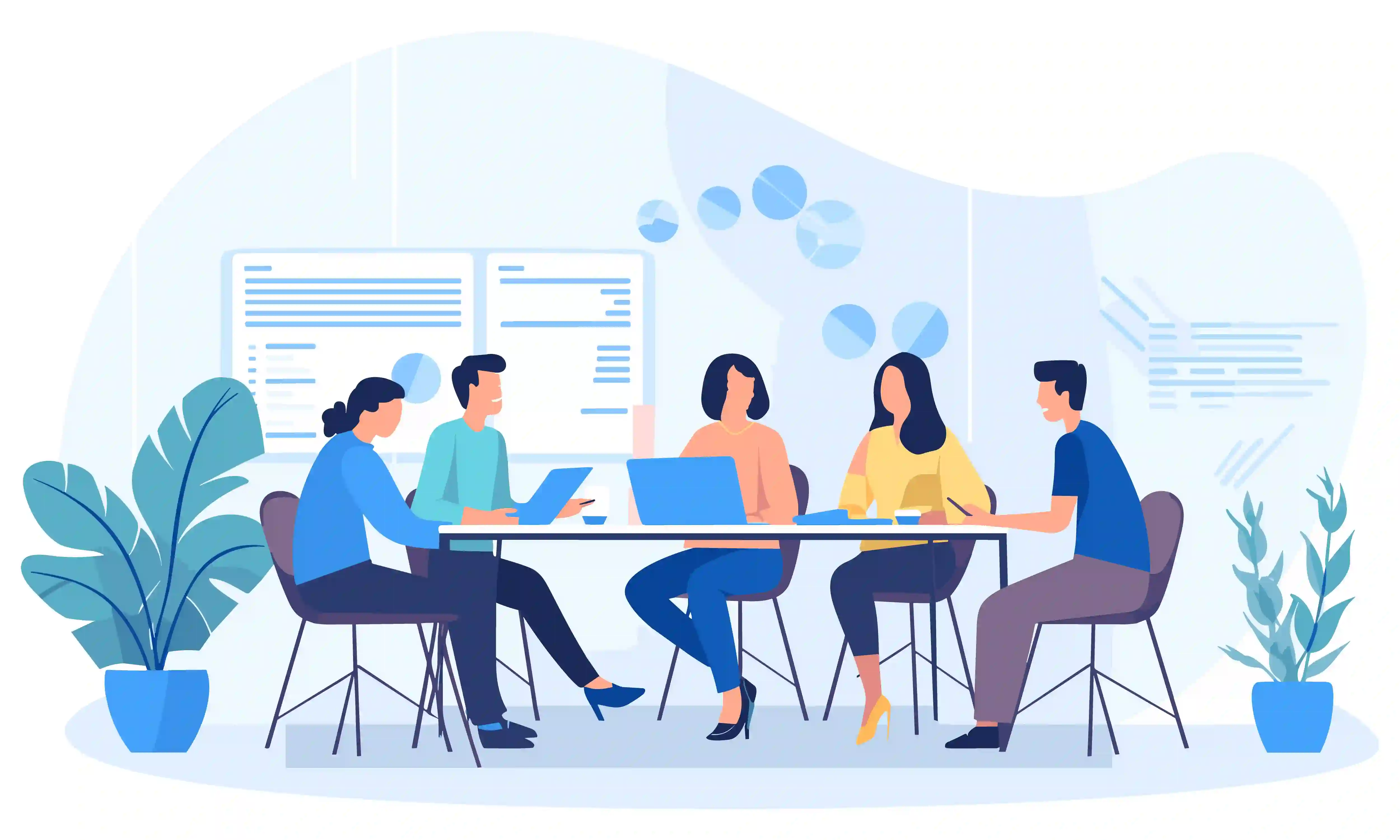 Code & Click team delivering web development and digital marketing services